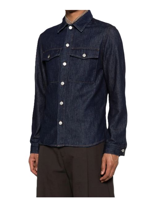 Camicia in denim blu scuro Dries Van Noten DRIES VAN NOTEN | 261-020722-3385507 INDIGO